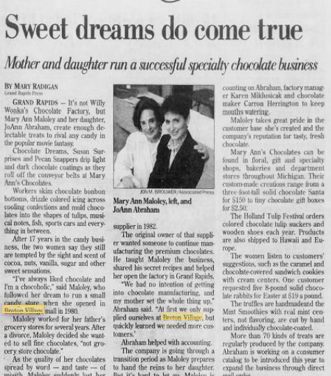 Breton Village - July 98 Article Mentioning Mall